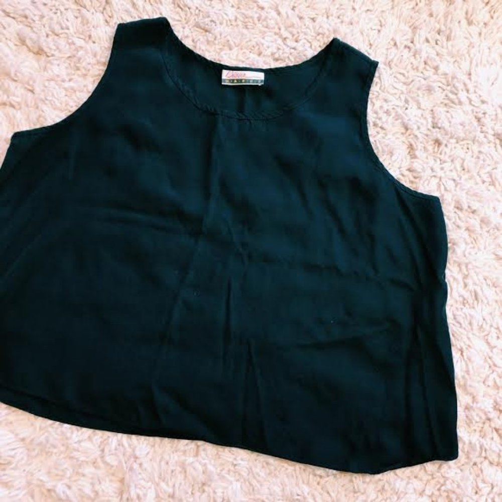 Vintage Diana Marco Black Tank Top